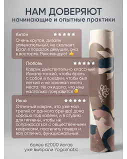 Складной коврик для йоги 1 мм — Карпы Складной коврик для йоги 1 мм — Карпы