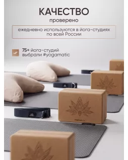 Cork yoga block