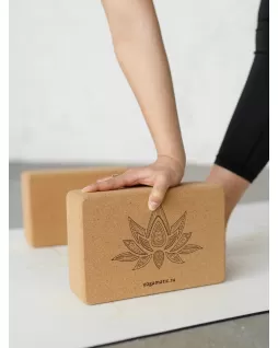 Cork yoga block Cork yoga block