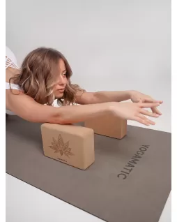 Cork yoga block