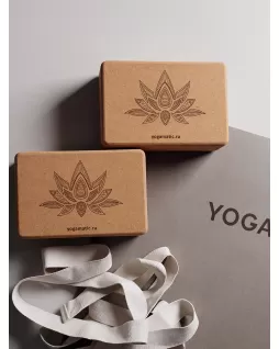Cork yoga block
