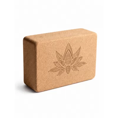 Cork yoga block