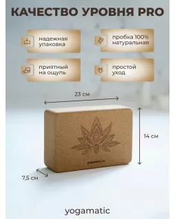 Cork yoga block Cork yoga block