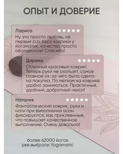 Коврик для йоги — Лотос Розовый, с уроками от Елены Маловой Коврик для йоги — Лотос Розовый, с уроками от Елены Маловой