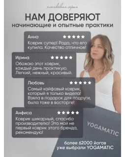 Коврик для йоги — Темно-серый