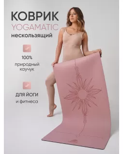 Коврик для йоги — Солнце Розовый Коврик для йоги — Солнце Розовый