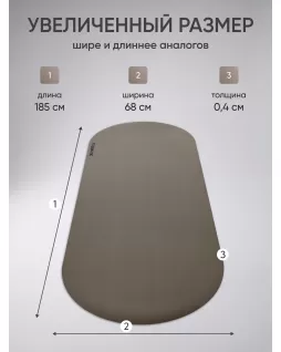 Коврик для йоги овальный — Тоффи
