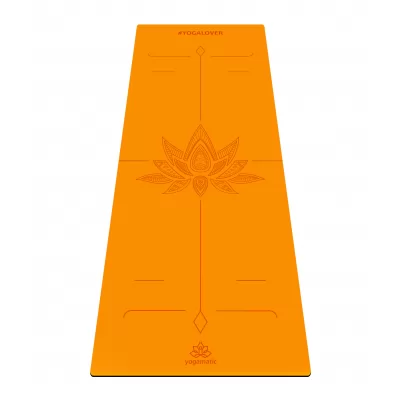 Коврик для йоги — Lotos Orange, с уроками от Елены Маловой