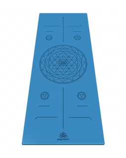 Коврик для йоги — Travel  Sri Yantra Blue 2mm