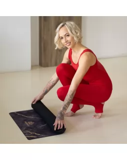 Удлиненный коврик для йоги — Мрамор
