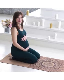 Пробковый коврик для йоги — Mandala